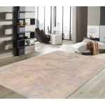Pasargad Home Modern Hand-Knotted Abstract Silk & Wool Area Rug- 9' 1" X 12' 2"