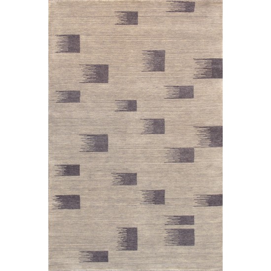 Pasargad Home Gabbeh Hand-Loomed Silk & Wool Indoor Area Rug- 5' 0" X 7'10"