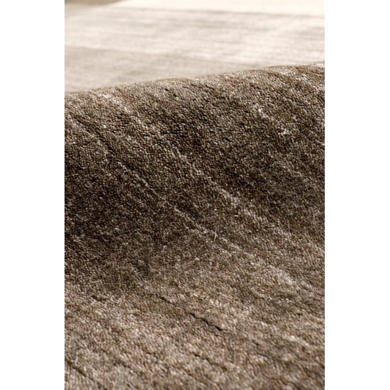 Pasargad Home Area Rug Gramercy Hand-Loomed Silk, wool Brown 4'11" X 8' 8"