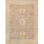 Pasargad Home Khotan Collection Hand-Knotted Wool Area Rug- 9' 0" X 12' 0"