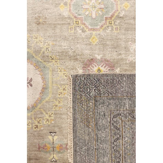 Pasargad Home Khotan Collection Hand-Knotted Wool Area Rug- 9' 0" X 12' 0"