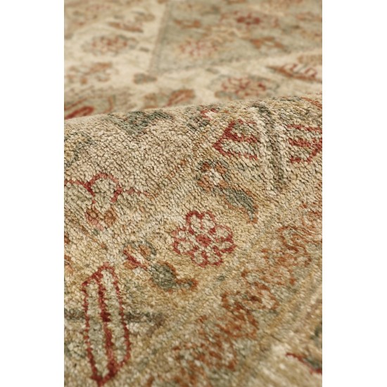 Pasargad Home Ferehan Collection Hand-Knotted Wool Runner- 2' 6" X 10' 7"