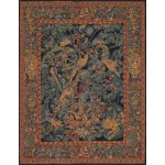 Pasargad Home Tapestry Collection Wool Area Rug- 4' 3" X 5' 5"