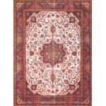 Pasargad Home Vintage Overdye Collection Red Wool Area Rug- 9\' 6" X 12\' 8"