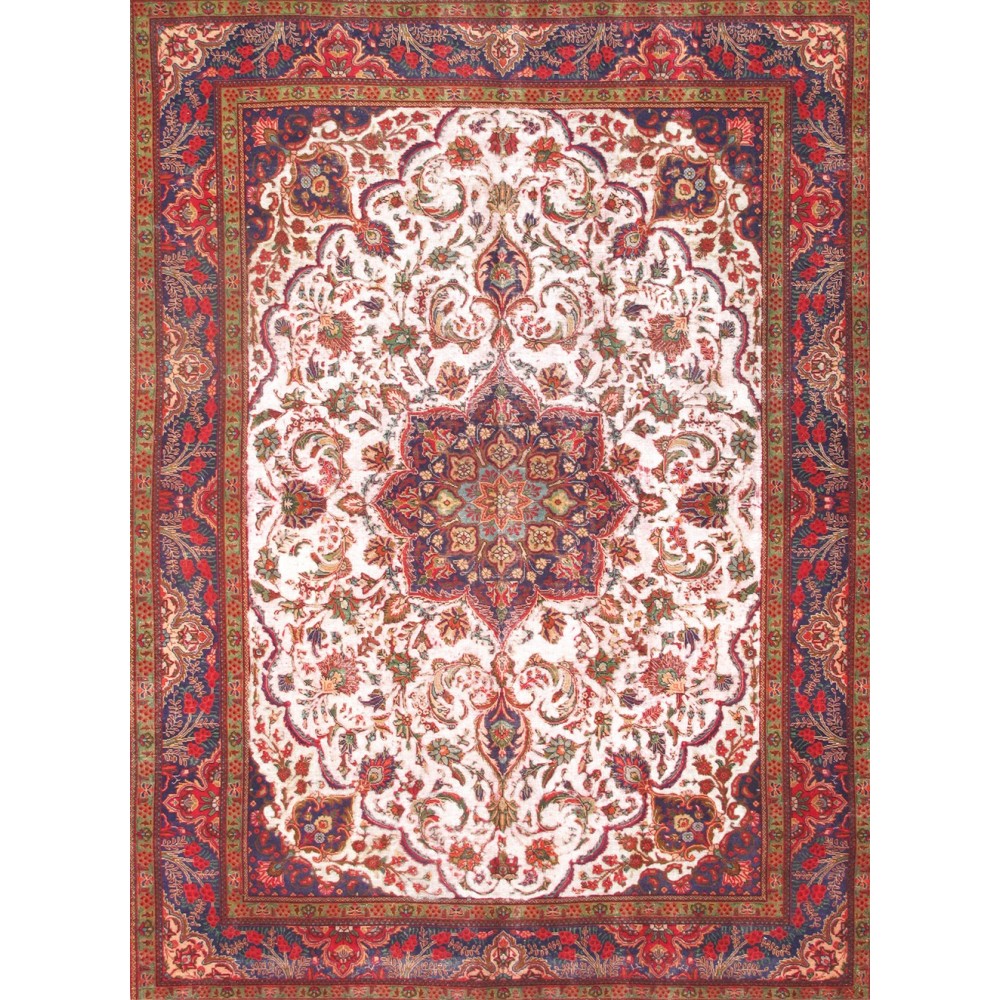 Pasargad Home Vintage Overdye Collection Red Wool Area Rug- 9' 6" X 12' 8"