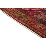 Pasargad Home Vintage Overdye Collection Red Wool Area Rug- 9' 6" X 12' 8"