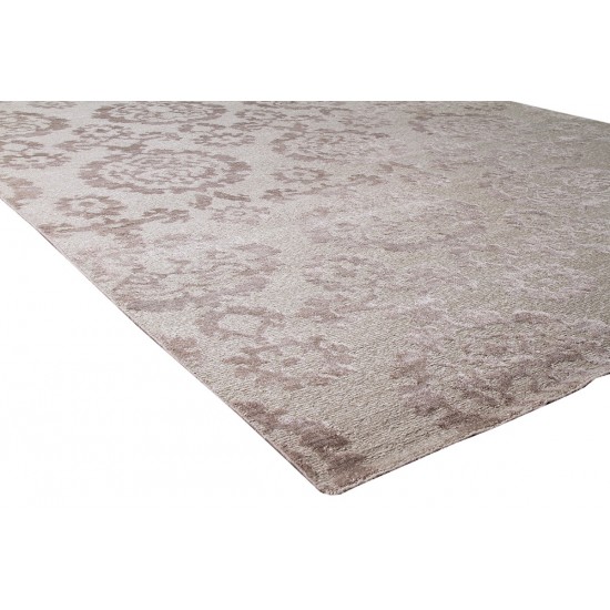 Pasargad Home Transitional Hand-Knotted Silk & Wool Area Rug- 8' 10" X 11' 7"