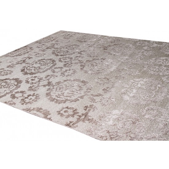 Pasargad Home Transitional Hand-Knotted Silk & Wool Area Rug- 8' 10" X 11' 7"