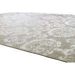 Pasargad Home Transitional Hand-Knotted Silk & Wool Area Rug- 8' 9" X 11' 9"