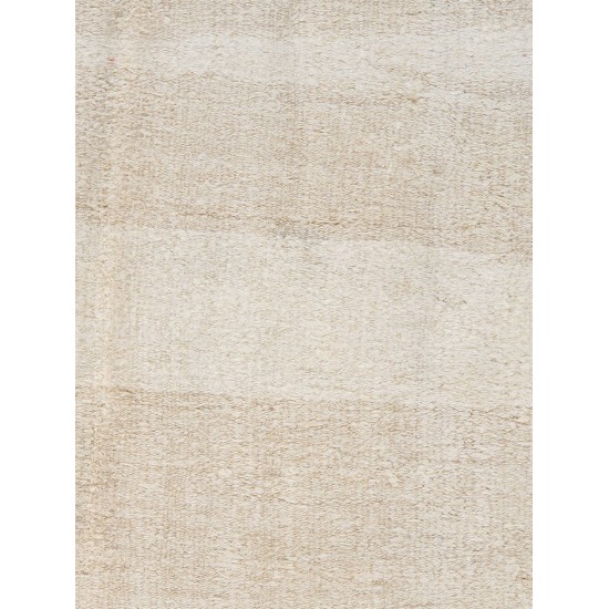 Pasargad Home Vintage Kilim Collection Ivory Hemp Area Rug- 4' 2" X 5'11"