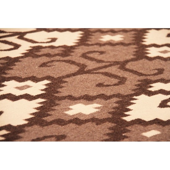 Pasargad Home Navajo Collection Hand-Woven Wool Area Rug- 9' 1" X 11' 9"