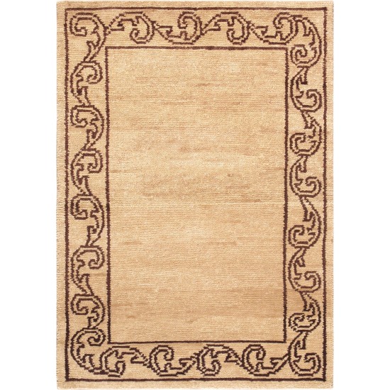 Modern Modern Colletion Hand-Knotted Lamb's Wool Area Rug- 4' 0" X 5'10"