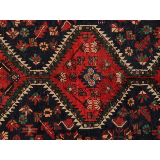 Pasargad Home Vintage Bakhtiari Multi Lamb's Wool Area Rug- 5' 3" X 7' 5"