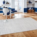 Slate Hand-Loomed Silk & Wool Ivory/Silver Area Rug-12X15