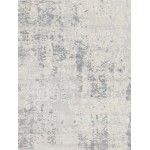 Pasargad Home Mirage Collection Hand-Loomed Grey Silk Area Rug- 5X8