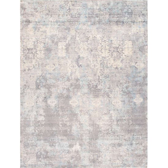 Pasargad Home Mirage Collection Hand-Loomed Silk Area Rug- 8X10