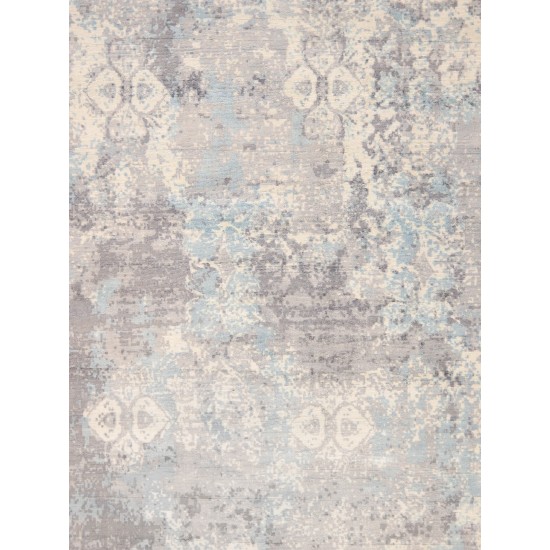 Pasargad Home Mirage Collection Hand-Loomed Silk Area Rug- 8' 9" X 11' 9"