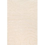 Edgy Hand-Tufted Ivory Silk & Wool Area Rug- 5X 8 PVCSK-01 5x8