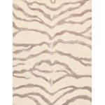 Edgy Hand-Tufted Ivory Silk & Wool Area Rug- 4X 6 PVCSK-03 4x6