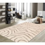 Edgy Hand-Tufted Ivory Silk & Wool Area Rug- 8' 6" X 11' 6" PVCSK-03 9x12