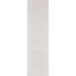 Pasargad Home Edgy Hand-Tufted Beige Silk & Wool Runner Rug- 2' 6" X 10