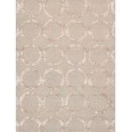 Pasargad Home Edgy Hand-Tufted Silk & Wool Beige Area Rug- 4X 6