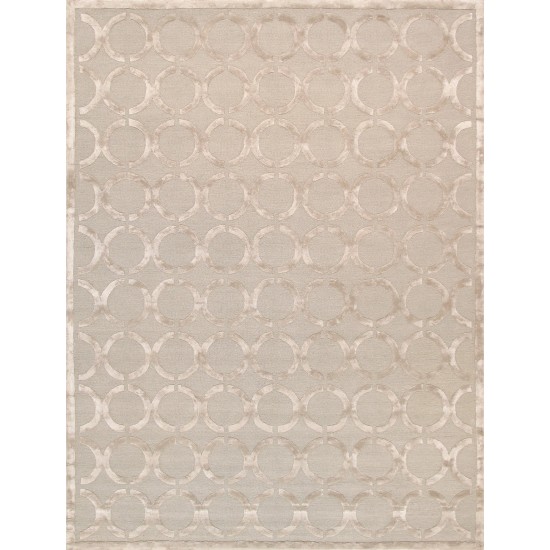 Pasargad Home Edgy Hand-Tufted Silk & Wool Beige Area Rug-12X15