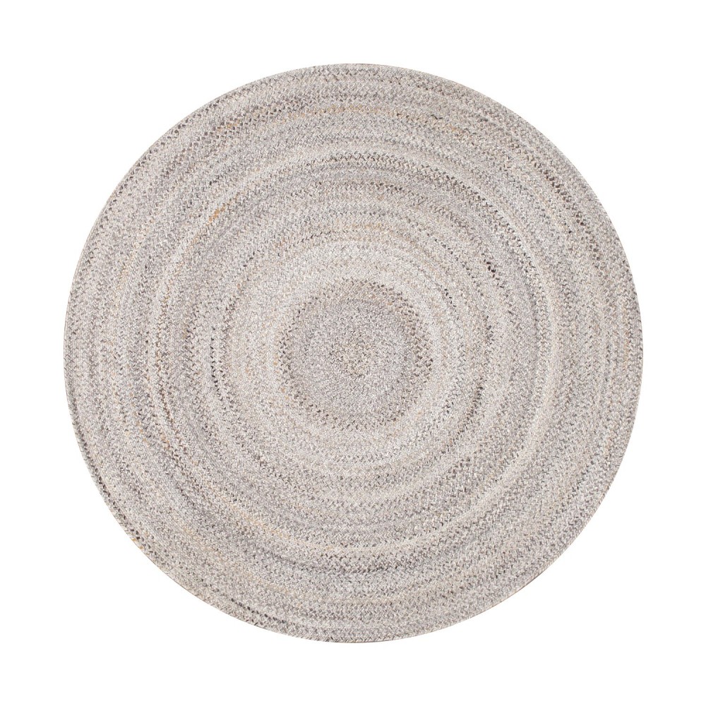 Pasargad Home Sagres Collection Handmade Greu Indoor/Outdoor Area Rug- 5' Round