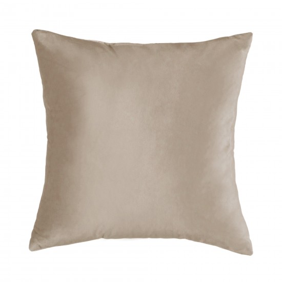 Pasargad Home Pillow Naples Pillow Polyester Fabric Toupe 1' 6" X 1' 6"