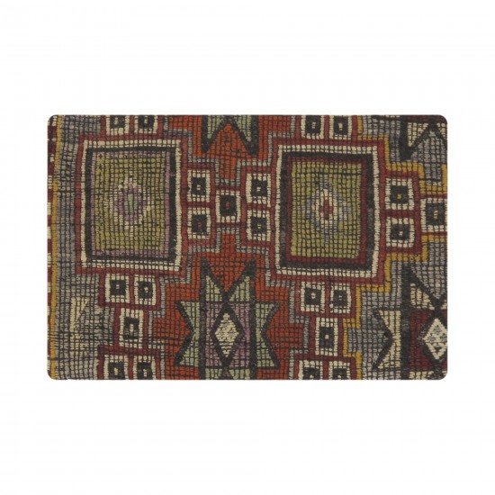 Vintage Turkish Kilim Multi Color Accent Pillow Cover - 16" x 24"48729