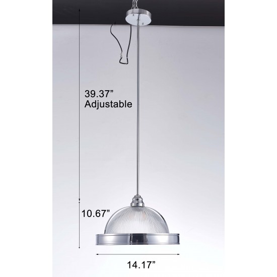 Pasargad Home Natalie Collection Metal & Glass Pendant Lights