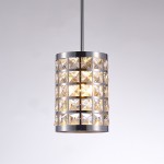 Pendant Light Hermoza Metal&cryst Metal, Crystal Chrome 0' 6" X 4' 0"