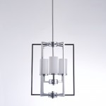 Pasargad Home Chandelier Riva Metal&glass Metal, Glass Chrome 1' 2" X 3' 4"