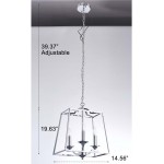 Pasargad Home Lionnel Collection Metal & Glass Chandelier Lights