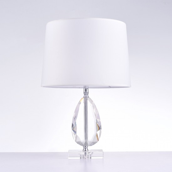 Pasargad Home Trento Collection Metal & Crystal Table Lamp Lights