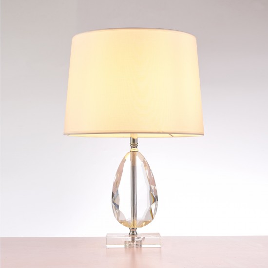 Pasargad Home Trento Collection Metal & Crystal Table Lamp Lights