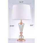 Pasargad Home Luxus Collection Metal & Crystal Table Lamp Lights