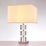 Pasargad Home Fredo Collection Metal & Crystal Table Lamp Lights