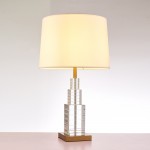 Pasargad Home Ramirez Collection Metal & Crystal Table Lamp Lights