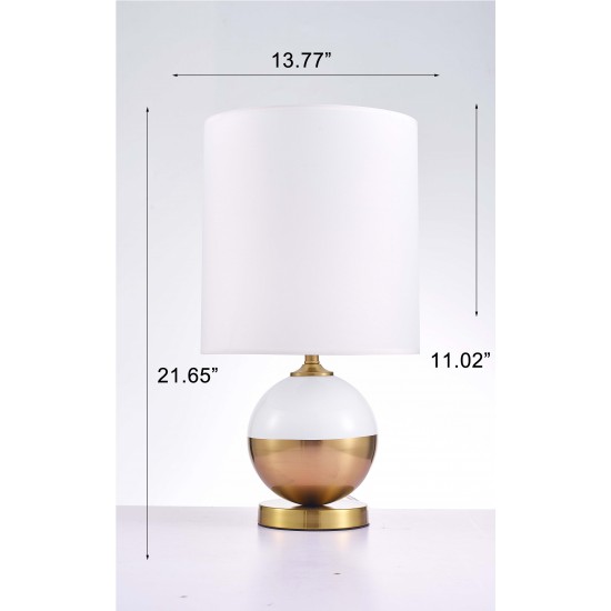 Pasargad Home Senato Collection Metal & Acrylic Table Lamp Lights