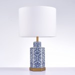 Pasargad Home Destro Collection Metal & Ceramic Table Lamp Lights