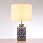 Pasargad Home Destro Collection Metal & Ceramic Table Lamp Lights