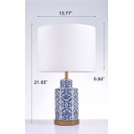 Pasargad Home Destro Collection Metal & Ceramic Table Lamp Lights