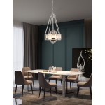 Pasargad Home Bistro Collection Metal & Glass Pendant Lights