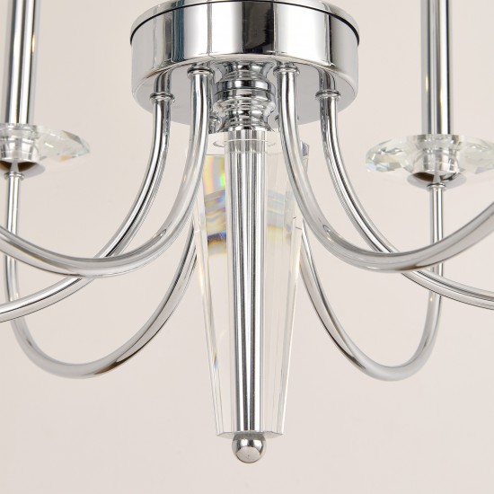 Pasargad Home Hestia Collection Metal & Cystal Chandelier Lights