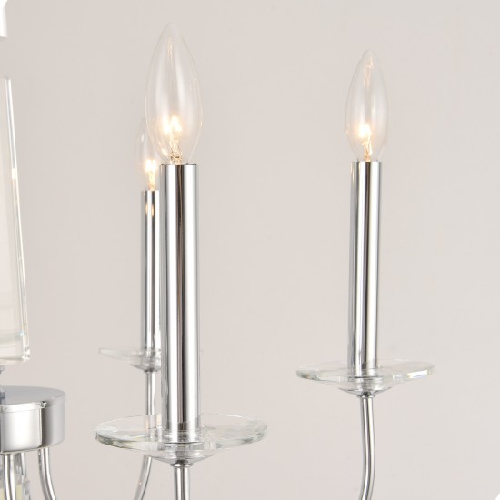 Pasargad Home Hestia Collection Metal & Cystal Chandelier Lights