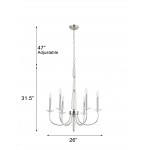 Pasargad Home Hestia Collection Metal & Cystal Chandelier Lights