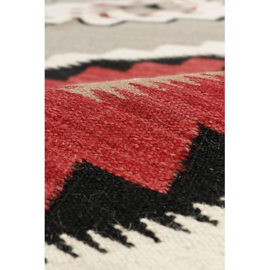 Navajo Style Hand-Woven Wool Mocha Area Rug- 9' 0" X 12' 0" PNT-199 9X12