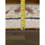Pasargad Home Navajo Style Hand-Woven Wool Multicolor Area Rug- 4' 2" X 7'10"