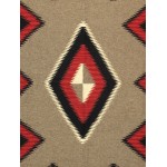 Navajo Style Hand-Woven Wool Mocha Area Rug- 4'11" X 7' 0" PNT-206 5X7